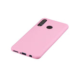 For HUAWEI P30 LITE/NOVA 4E Lovely Candy Color Matte TPU Anti-scratch Non-slip Protective Cover Back Case dark pink