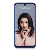 For HUAWEI P30 LITE/NOVA 4E Lovely Candy Color Matte TPU Anti-scratch Non-slip Protective Cover Back Case white