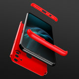 For OPPO Realme C3 360Dgree Full Protection Shockproof PC Phone Back Cover  red