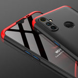 For OPPO Realme C3 360Dgree Full Protection Shockproof PC Phone Back Cover  Red black red