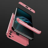 For OPPO Realme C3 360Dgree Full Protection Shockproof PC Phone Back Cover  Rose gold