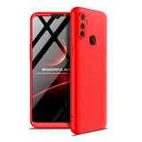 For OPPO Realme C3 360Dgree Full Protection Shockproof PC Phone Back Cover  red