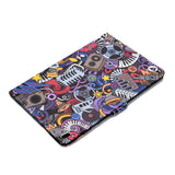 For iPad 10.5 2017/iPad 10.2 2019 Laptop Protective Case Color Painted Smart Stay PU Cover with Front Snap  Graffiti