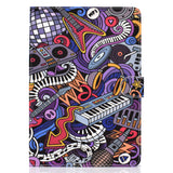 For iPad 10.5 2017/iPad 10.2 2019 Laptop Protective Case Color Painted Smart Stay PU Cover with Front Snap  Graffiti
