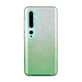 For XIAOMI CC9E/A3/10/10 PRO/K20/K20 pro Phone Case Gradient Color Glitter Powder Phone Cover with Airbag Bracket green