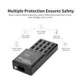 Multi USB Charger 2 Ports Wall Desktop Charge Power Adapter Black USA Plug