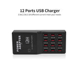 Multi USB Charger 2 Ports Wall Desktop Charge Power Adapter Black UK Plug