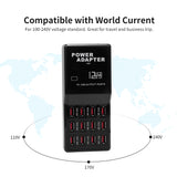 Multi USB Charger 2 Ports Wall Desktop Charge Power Adapter Black USA Plug