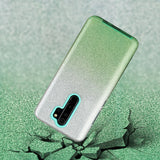For OPPO Realme 5/Realme 5 Pro/A5 2020/A9 2020/A52/A92 Phone Case Gradient Color Glitter Powder Phone Cover with Airbag Bracket green
