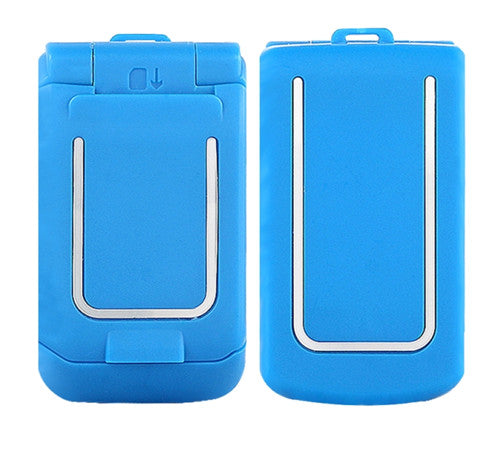 Mini Flip Mobile Phone 0.66"" Smallest Cell Phone Wireless Bluetooth FM Magic Voice Handsfree Earphone for Kids blue