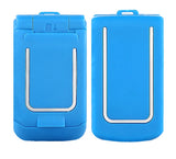 Mini Flip Mobile Phone 0.66"" Smallest Cell Phone Wireless Bluetooth FM Magic Voice Handsfree Earphone for Kids blue