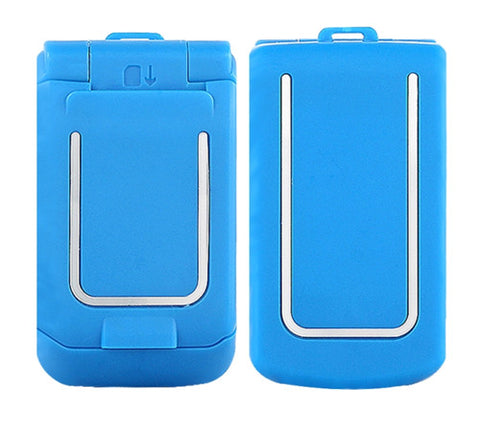 Mini Flip Mobile Phone 0.66"" Smallest Cell Phone Wireless Bluetooth FM Magic Voice Handsfree Earphone for Kids blue