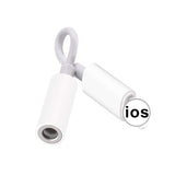 Music Headphone Adapter for iPhone 7 8 X AUX Adapter for Apple Interface Female to 3.5mm Male Adapters Headphone Jack Cable Metal plate gold