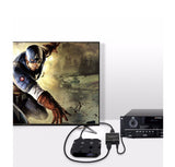 HDMI Audio Extractor HDMI to HDMI Optical TOSLINK SPDIF + 3.5mm Stereo Extractor Converter HDMI Audio Splitter Adapter black