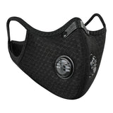Cycling Mask With Filter Protective Cycling Mask Activated Carbon Anti-Pollution Sport Training Bike Facemask black