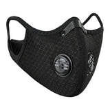 Cycling Mask With Filter Protective Cycling Mask Activated Carbon Anti-Pollution Sport Training Bike Facemask black