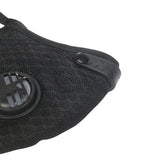 Cycling Mask With Filter Protective Cycling Mask Activated Carbon Anti-Pollution Sport Training Bike Facemask black
