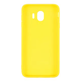 for Samsung J4 Euro Edition Lovely Candy Color Matte TPU Anti-scratch Non-slip Protective Cover Back Case yellow