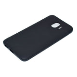 for Samsung J4 Euro Edition Lovely Candy Color Matte TPU Anti-scratch Non-slip Protective Cover Back Case black
