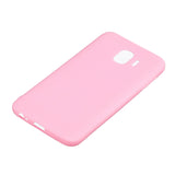 for Samsung J4 Euro Edition Lovely Candy Color Matte TPU Anti-scratch Non-slip Protective Cover Back Case black