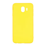 for Samsung J4 Euro Edition Lovely Candy Color Matte TPU Anti-scratch Non-slip Protective Cover Back Case yellow