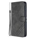 For Redmi Note 8T/Redmi 8/Redmi 8A Case Soft Leather Cover with Denim Texture Precise Cutouts Wallet Design Buckle Closure Smartphone Shell  black