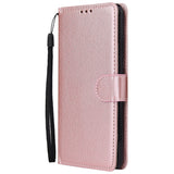 For Samsung A71 Phone Case PU Leather Shell All-round Protection Precise Cutout Wallet Design Cellphone Cover  Red