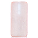 For OPPO F11 PRO Cartoon Lovely Coloured Painted Soft TPU Back Cover Non-slip Shockproof Full Protective Case with Lanyard Light pink