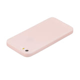 for iPhone 5/5S/SE Lovely Candy Color Matte TPU Anti-scratch Non-slip Protective Cover Back Case Light pink