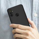 For OPPO Realme C3 360Dgree Full Protection Shockproof PC Phone Back Cover  black