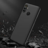 For OPPO Realme C3 360Dgree Full Protection Shockproof PC Phone Back Cover  black