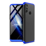 For OPPO Realme C3 360Dgree Full Protection Shockproof PC Phone Back Cover  Blue black blue
