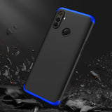 For OPPO Realme C3 360Dgree Full Protection Shockproof PC Phone Back Cover  Blue black blue