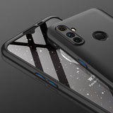 For OPPO Realme C3 360Dgree Full Protection Shockproof PC Phone Back Cover  black