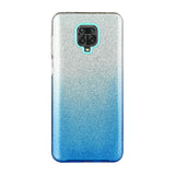 For XIAOMI CC9E/A3/10/10 PRO/K20/K20 pro Phone Case Gradient Color Glitter Powder Phone Cover with Airbag Bracket blue