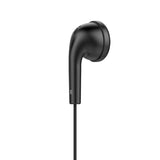 Langsdom Q1 3.5mm Wired Stereo Smartphone Earphones Built-in Microphone Universal Earphone for Phone Black