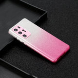 for HUAWEI P20 LITE/P30 LITE/P40 LITE/Nova6SE/Nova 7i Phone Case Gradient Color Glitter Powder Phone Cover with Airbag Bracket Pink