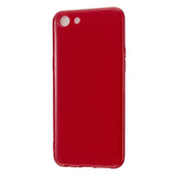 For VIVO Y67/Y71 Cellphone Cover Glossy TPU Phone Case Anti-Dust Stain-proof Easy Install Screen Protector Rose red