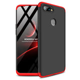 for Oppo A7 Ultra Slim PC Back Cover Non-slip Shockproof 360 Degree Full Protective Case black_Oppo A7