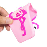 For iPhone 6/6S 3D Cute Cartoon Animal TPU Anti-scratch Non-slip Protective Cover Back Case Black panda