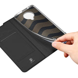 DUX DUCIS For Redmi K30 Pro Leather Mobile Phone Cover Magnetic Protective Case Bracket with Cards Slot black