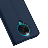 DUX DUCIS For Redmi K30 Pro Leather Mobile Phone Cover Magnetic Protective Case Bracket with Cards Slot Royal blue