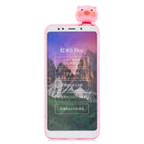 For Redmi 8/8A/5/Note 8T Mobile Phone Case Cute Cellphone Shell Soft TPU Cover with Cartoon Pig Duck Bear Kitten Lovely Pattern Rose