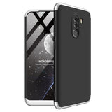 For XIAOMI Pocophone F1 Ultra Slim PC Back Cover Non-slip Shockproof 360 Degree Full Protective Case silver black silver