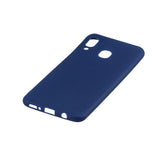 For Samsung A30 Lovely Candy Color Matte TPU Anti-scratch Non-slip Protective Cover Back Case Navy