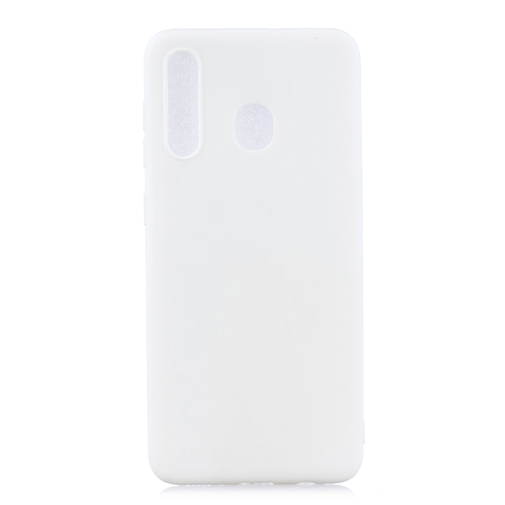 For Samsung A10 Lovely Candy Color Matte TPU Anti-scratch Non-slip Protective Cover Back Case white