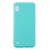 For Samsung A10 Lovely Candy Color Matte TPU Anti-scratch Non-slip Protective Cover Back Case white