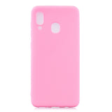 For Samsung A30 Lovely Candy Color Matte TPU Anti-scratch Non-slip Protective Cover Back Case Navy