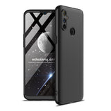 For OPPO Realme C3 360Dgree Full Protection Shockproof PC Phone Back Cover  Silver Black Silver