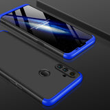 For OPPO Realme C3 360Dgree Full Protection Shockproof PC Phone Back Cover  Blue black blue